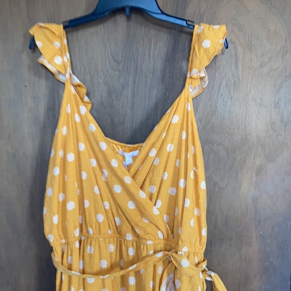 LC Lauren Conrad print faux wrap dress ruffle detail elastic waist XXL - Picture 12 of 17